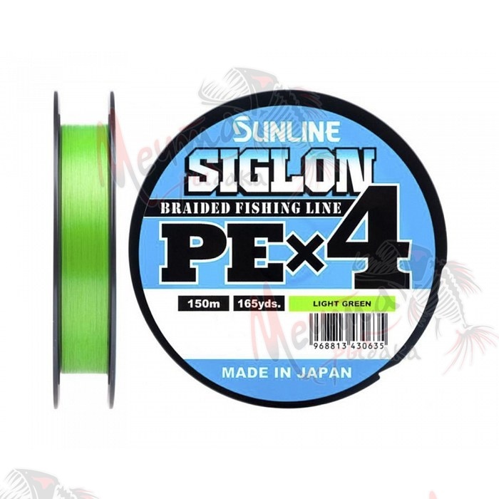 ШНУР ПЛЕТЕНЫЙ SUNLINE SIGLON PEx4 150 m LIGHT GREEN #2.0